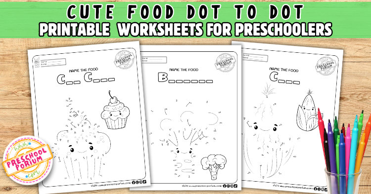 7 Exciting Cute Food Dot to Dot Coloring Pages to Entertain Your ...