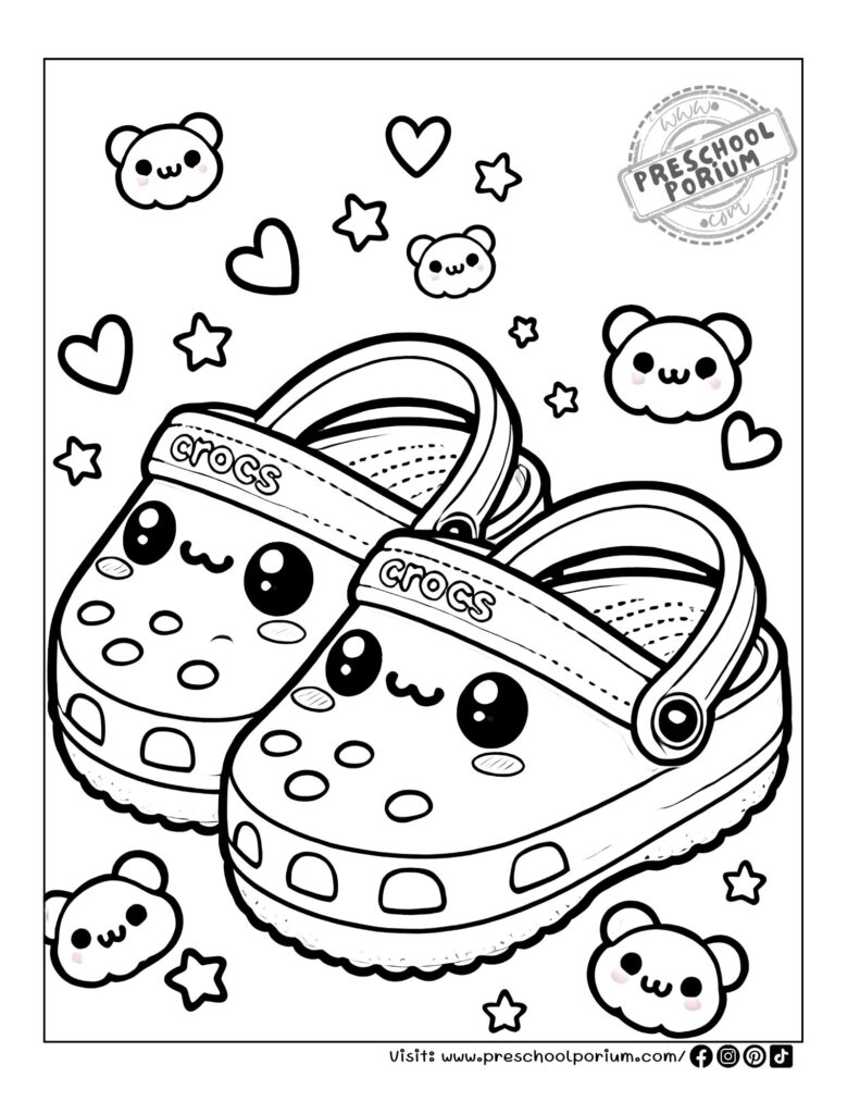 15 Crocs Coloring Pages with Free PDF Printables